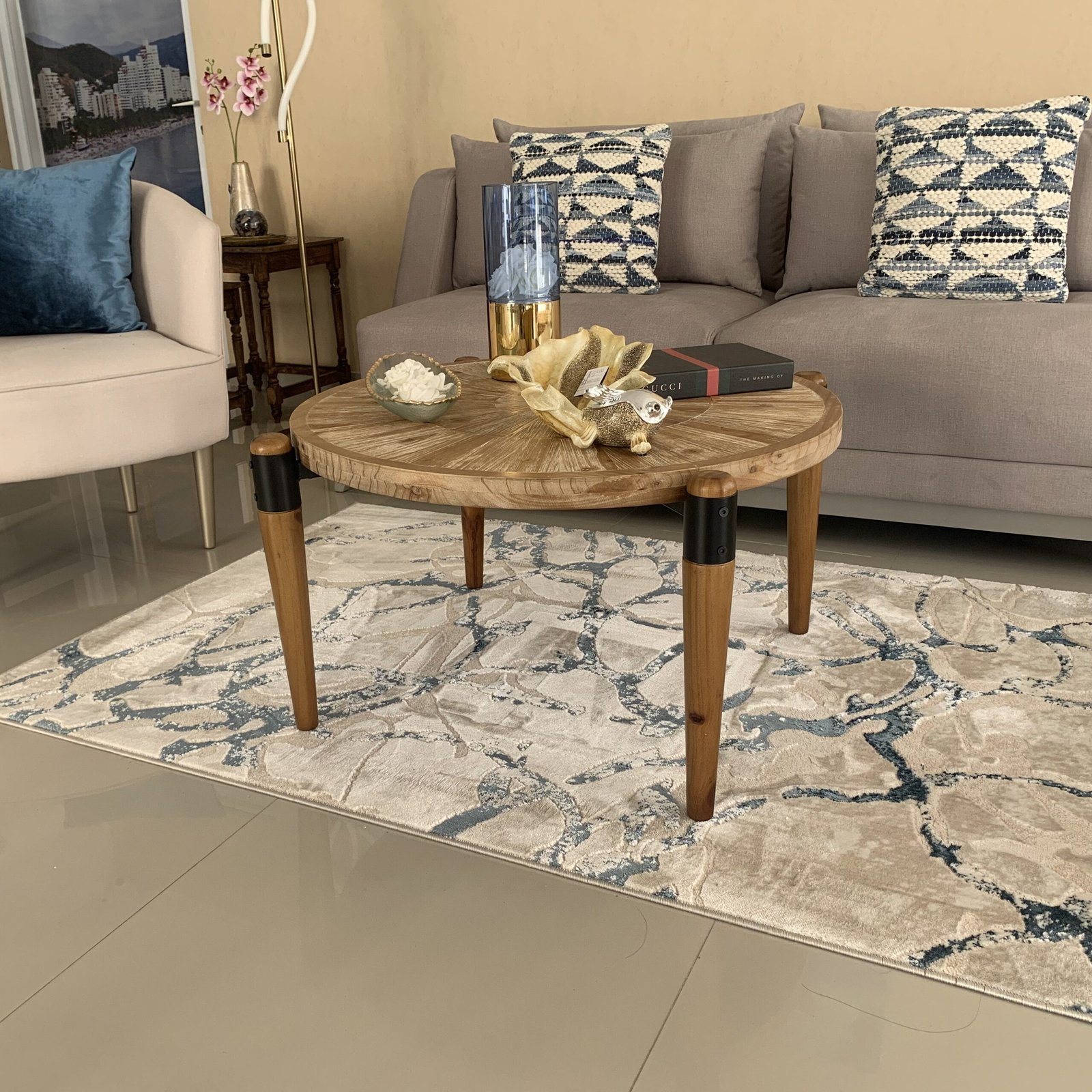 MESA DE CENTRO HINDÚ: Lujo y Tradición